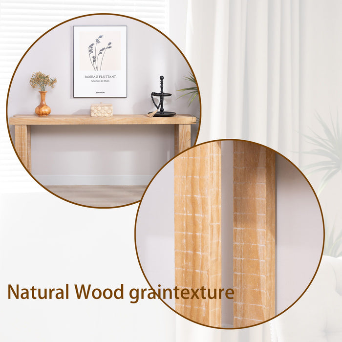 Console Table, Entryway Table With Design, Long Narrow Sofa Table For Living Room - Multi