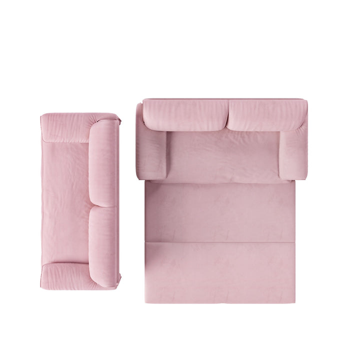 Pull Out 3 In 1 Convertible Sleeper Sofa With Side Storage, Multi Functional