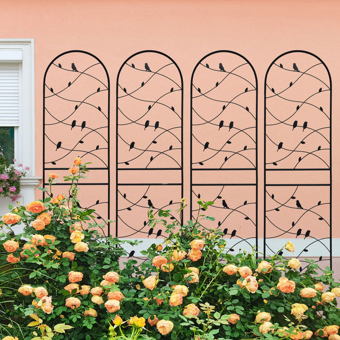 Garden Rustproof Trellis For Climbing Plants