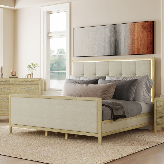 Adeline - Bed With LED Light (High Footboard)