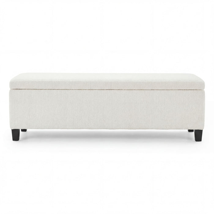 Upholstered Storage Ottoman Bench
