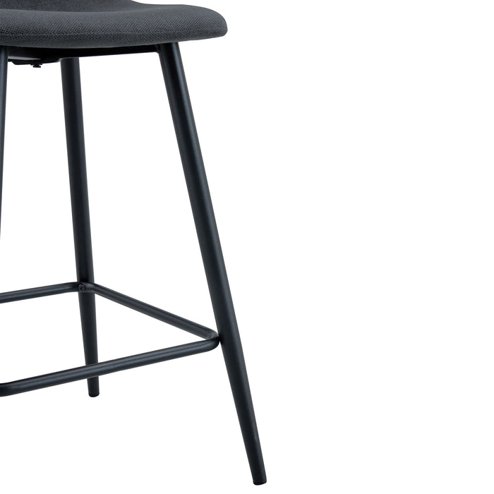 Modern Bar Chair Rounded Backrest (Set of 2)