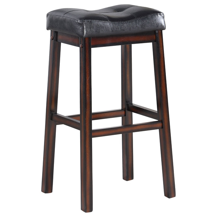 Upholstered Bar Stool (Set of 2) - Black