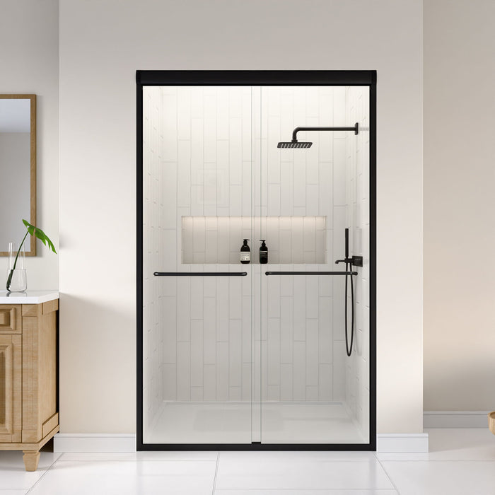 Modern Semi Frameless Double Sliding Shower Door