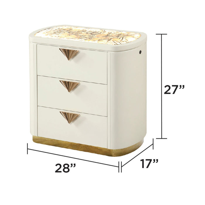 La Pierre - Nightstand - Beige