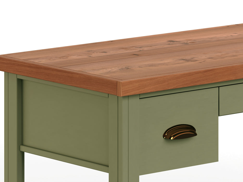 Vineyard - Writing Desk - Sage Green And Fruitwood