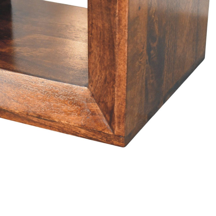 Solis - Open Side Table - Brown