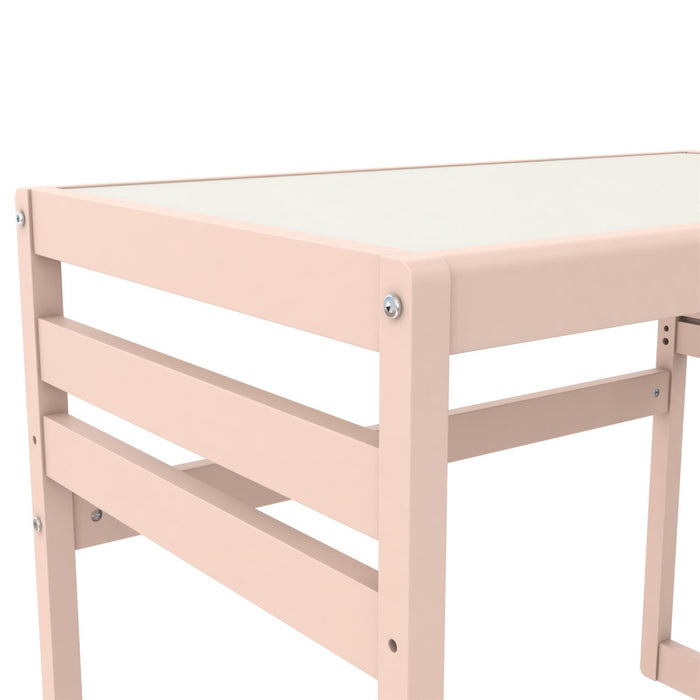 Signy - 3 Piece Activity Table Set - Pink / White