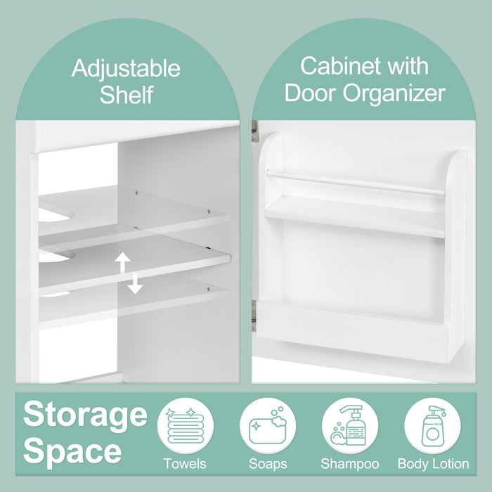 Bathroom Vanity With Sink, Cabinet With Adjustable Shelf