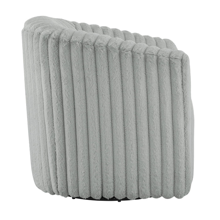 Alexa Barrel Swivel Chair - Gray