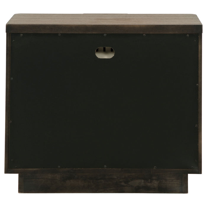 Moraga - 2 Drawer Nightstand - Ash Brown