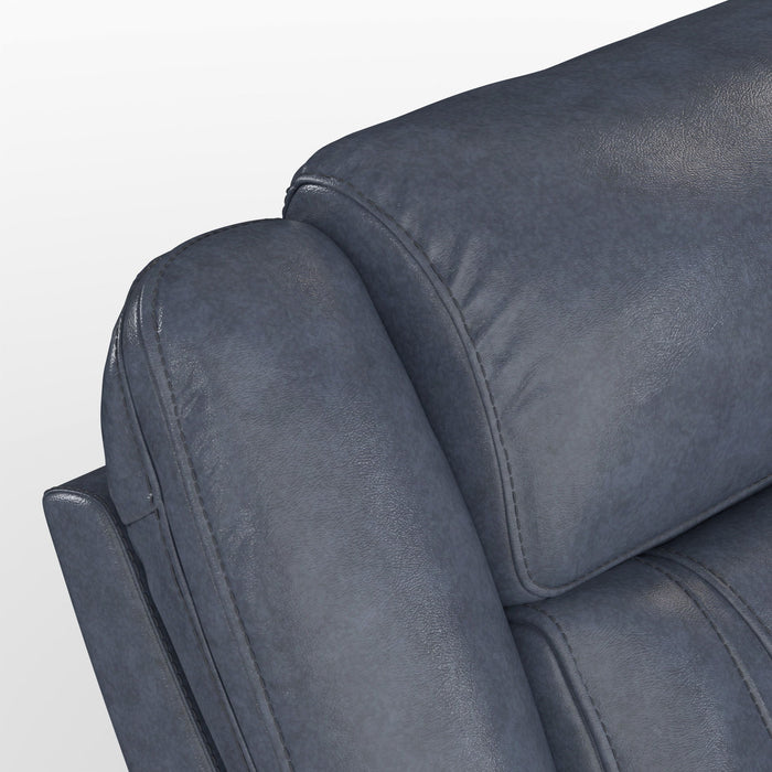 Declan - Swivel Gliding Recliner - Naval Blue