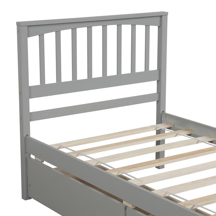 Platform Bed With Two Drawers