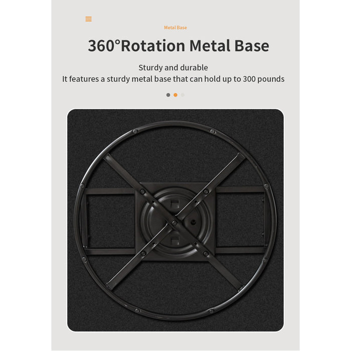 360 Degree Swivel Armchair, Skin Friendly Fabric, Ergonomic Design, Brass Nail Decorative Armchair