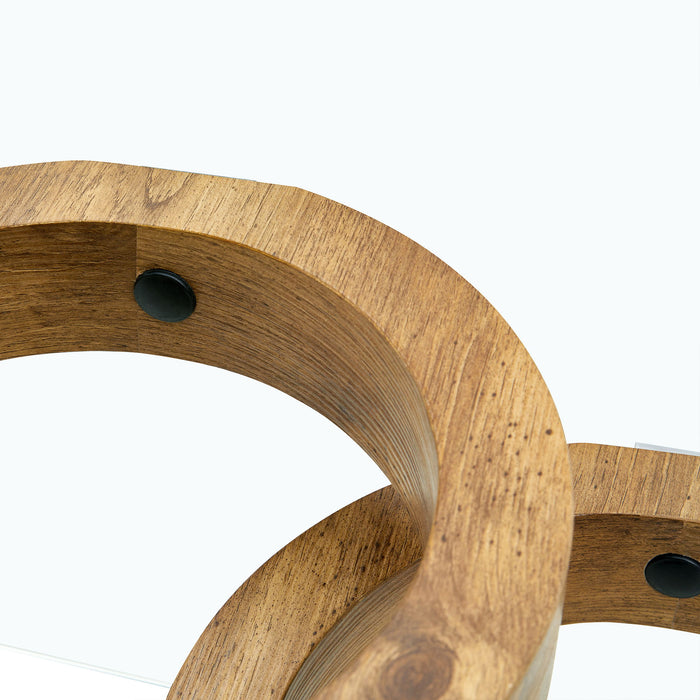 Contemporary Style Glass Top Coffee Table