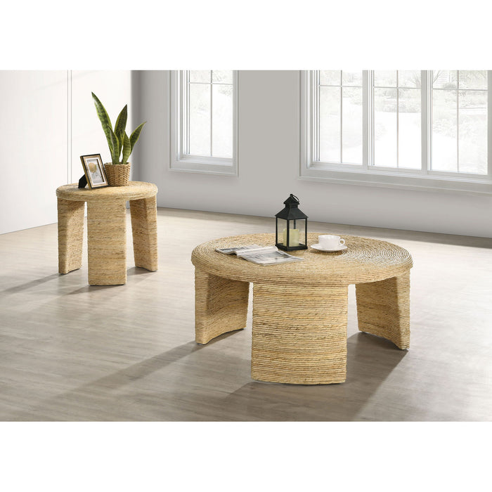 Huxton - Round End Table - Natural