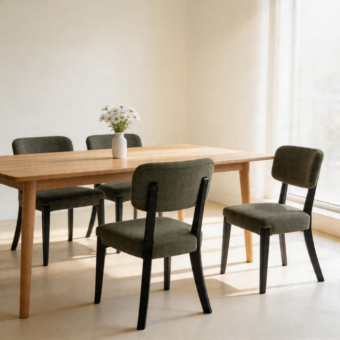 Contemporary Armless Dining Chairs (Set of 2)