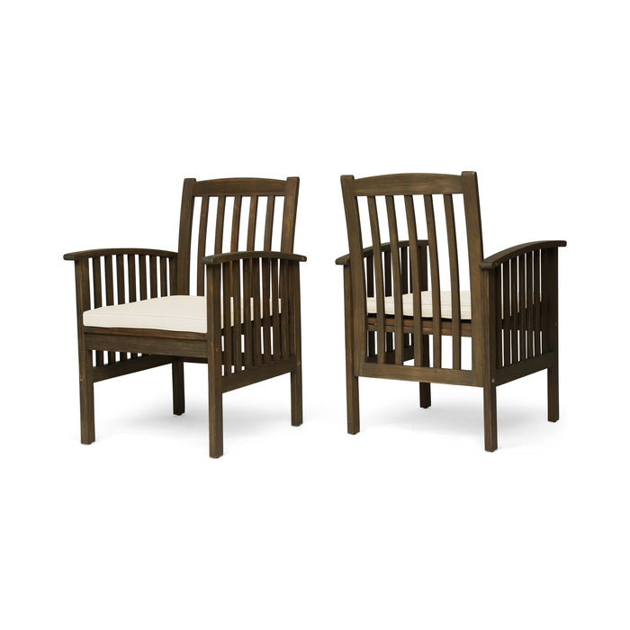 Casa - Acacia Dining Chair Set With Cushions,