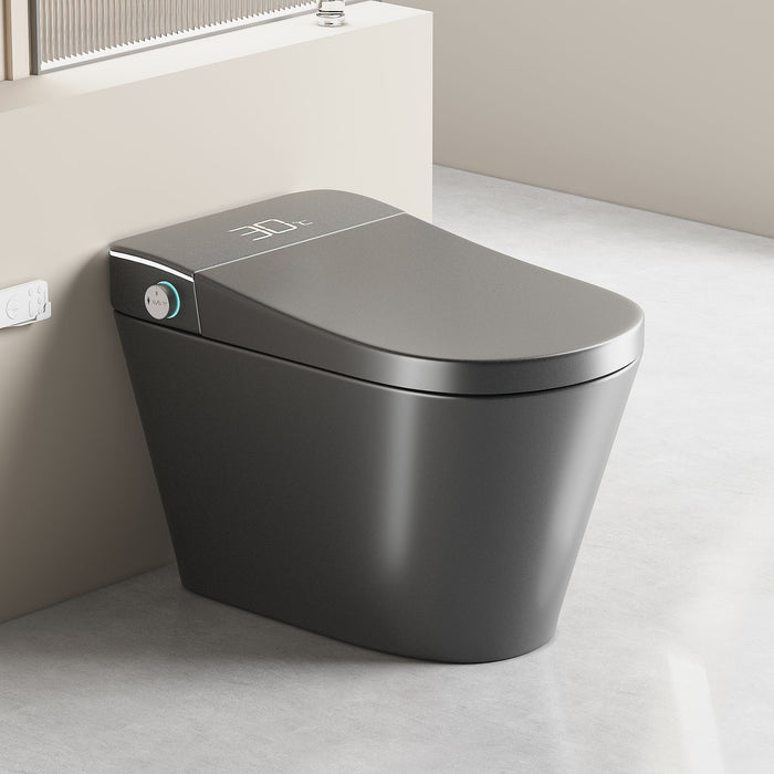 Smart Bidet Toilet With Auto Open / Close Seat, Warm Water Wash, Heated Seat, And Wireless Remote Control