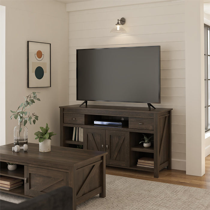 Farmington - TV Stand For TVs Up To 60" - Oak