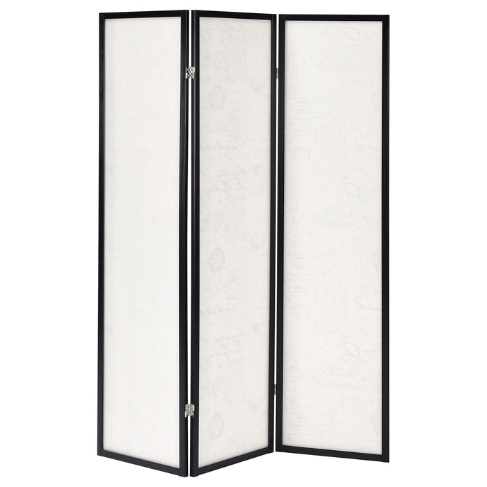 3 Panel Folding Screen - Beige