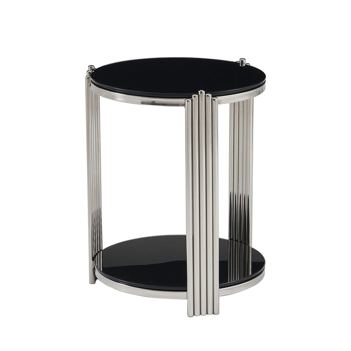 Round Table With Double Layer Storage