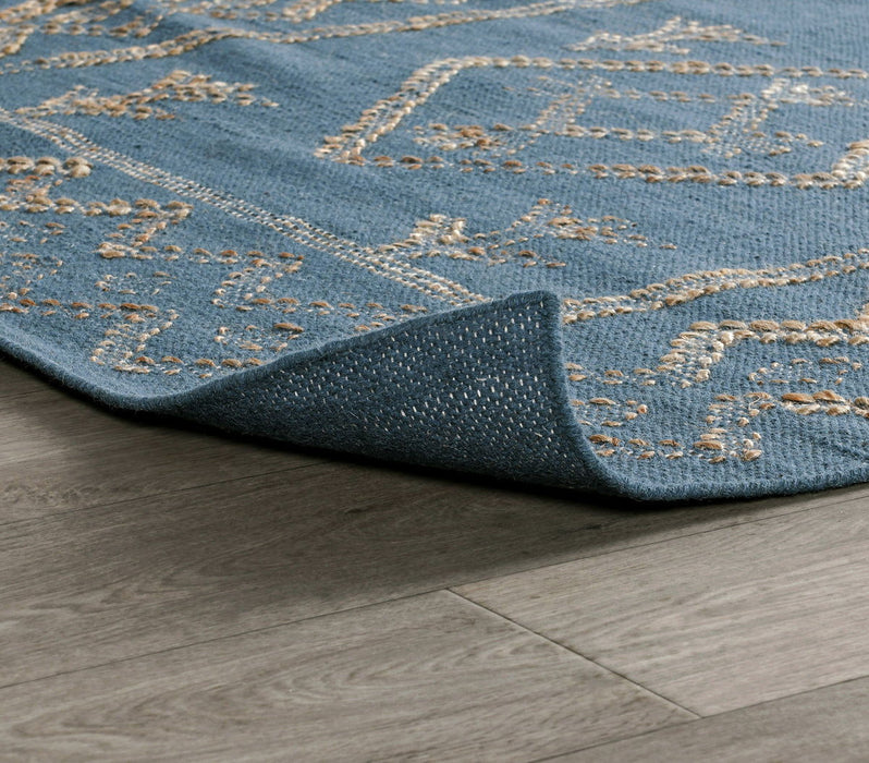 Comporta - 2' x 3' Lagos Rug - Blue / Natural