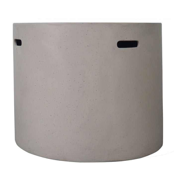 Round Iron Fire Pit With 40,000 Btu