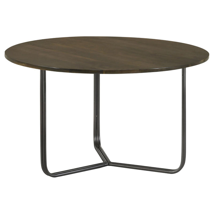 Accent Table With Slim Tripod Base - Brown