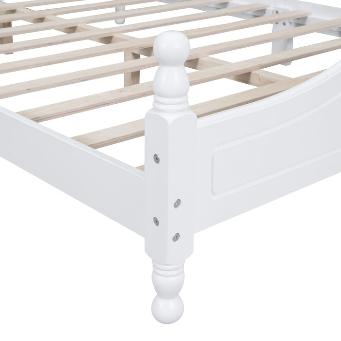 Platform Bed Frame With Slat Support