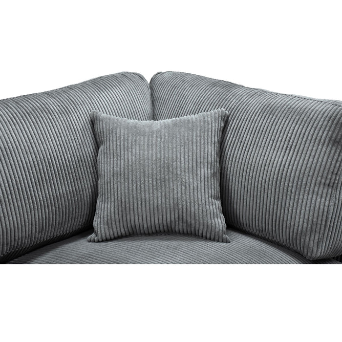 Upholstered Modular Sectional & Custom Configuration And Toss Pillows