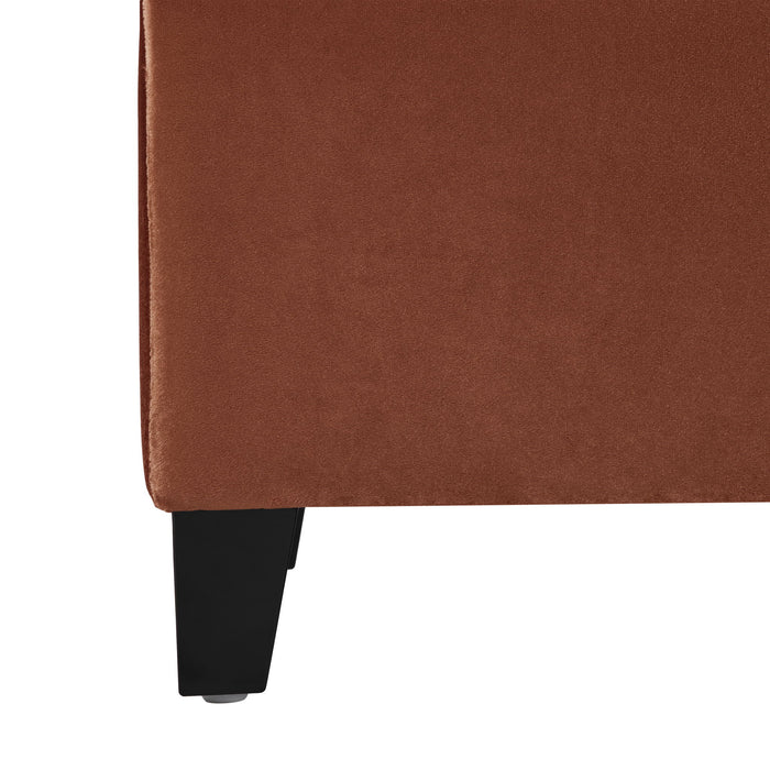 Wendover - Elegant Velvet Tufted Storage Bench With Lift-Up Top And Birch Wood Legs