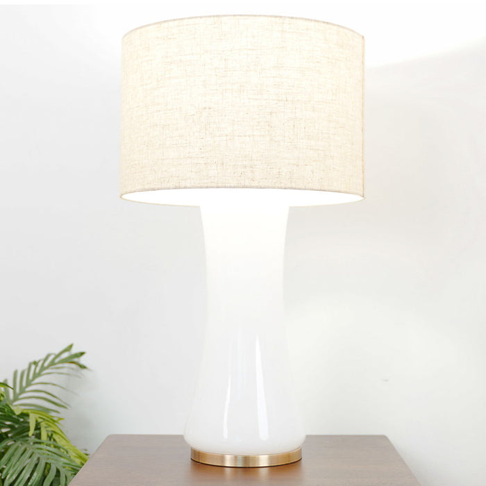 Cascade - Lamp Base Table Lamp - Beige / Gold / White