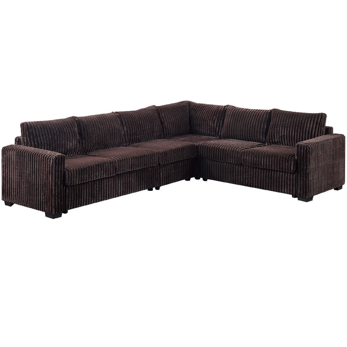 L-Shaped Sectional Set For Living Room