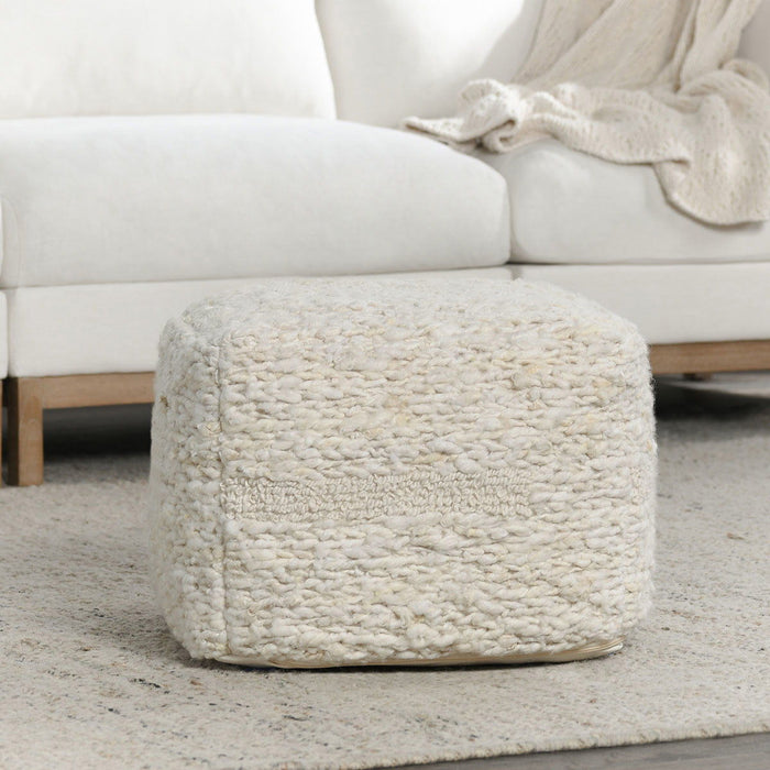 Sinclair - Pouf - Ivory