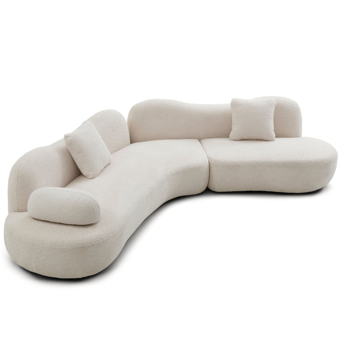 Modern Curved Modular 5 Seater Sofa