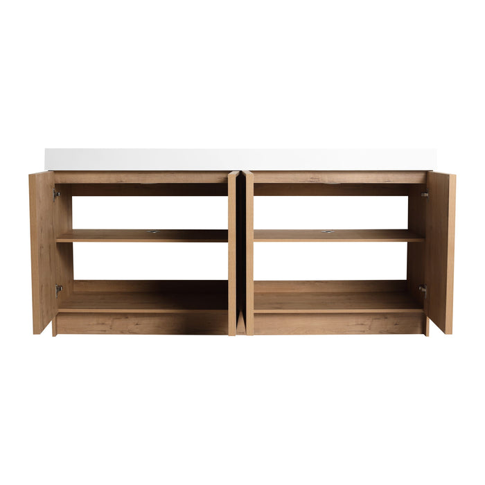 Freestanding Bathroom Vanity With Sink, Soft Close Doors