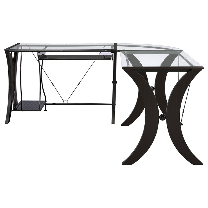 Henley - L Shape Computer Desk - Cappuccino