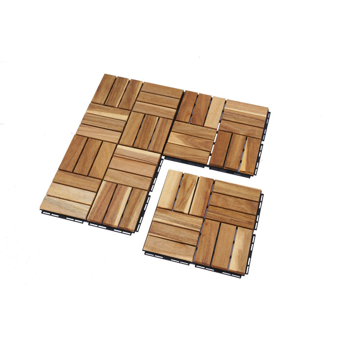 12" X 12" Interlocking Deck Tiles Checker Pattern