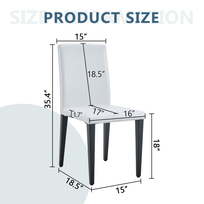 Versatile Dining Chairs With Comfortable Design And Metal Legs