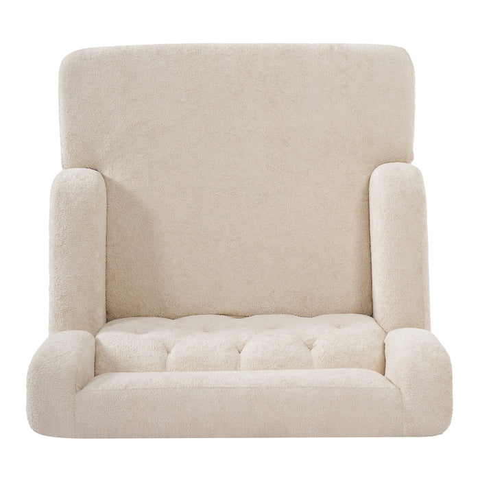 Modern Tufted Upholstered Accent Chair For Living Room