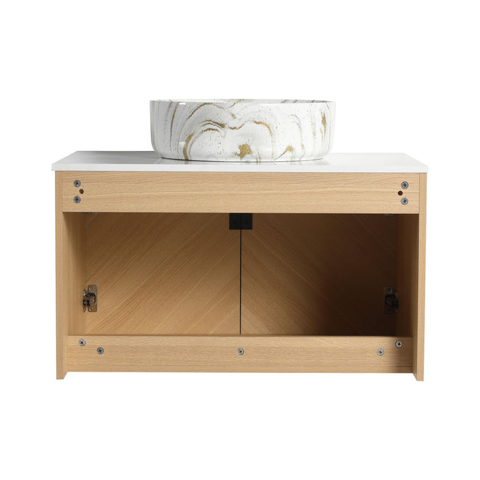 Wall Mounted Bathroom Vanity & Art Sink