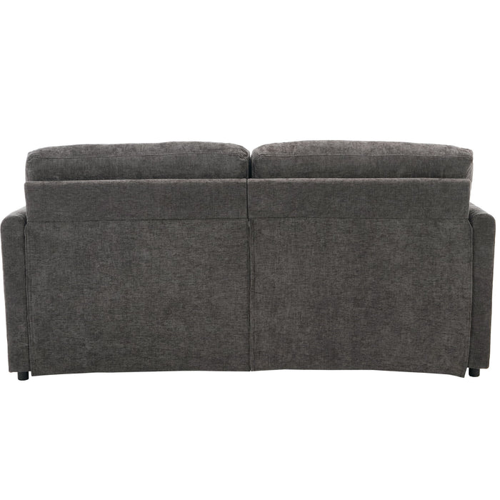 Cozy Upholstered Plush Cushion Loveseat Sofa For Living Room