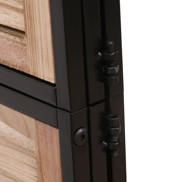 Rustic 3 Panel Room Dividers And Folding Privacy Screen