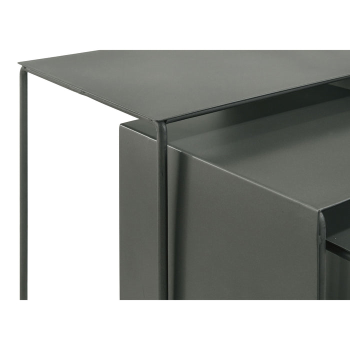 Vestal - 3 Piece Rectangular Nesting Table Set - Gray