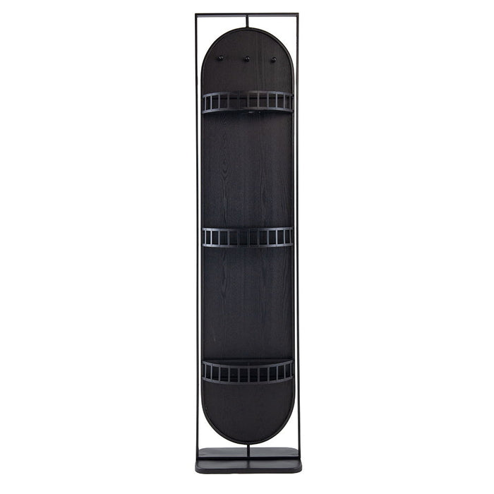 Full Length Standing Mirror, 360° Swivel Floor Mirror For Bedroom - Black