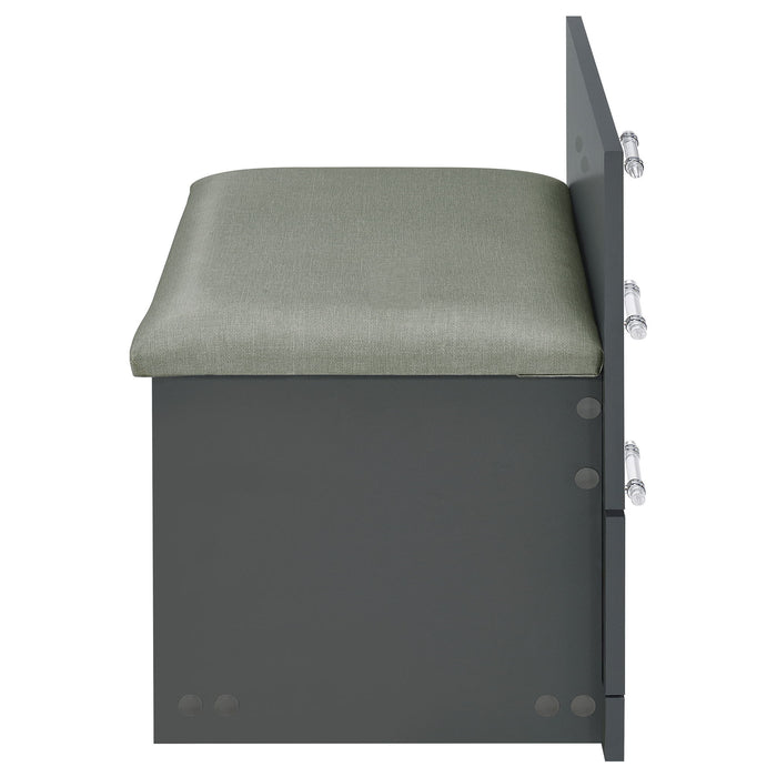 Ayuba - 3 Drawer Makeup Vanity Table With Mirror And Stool