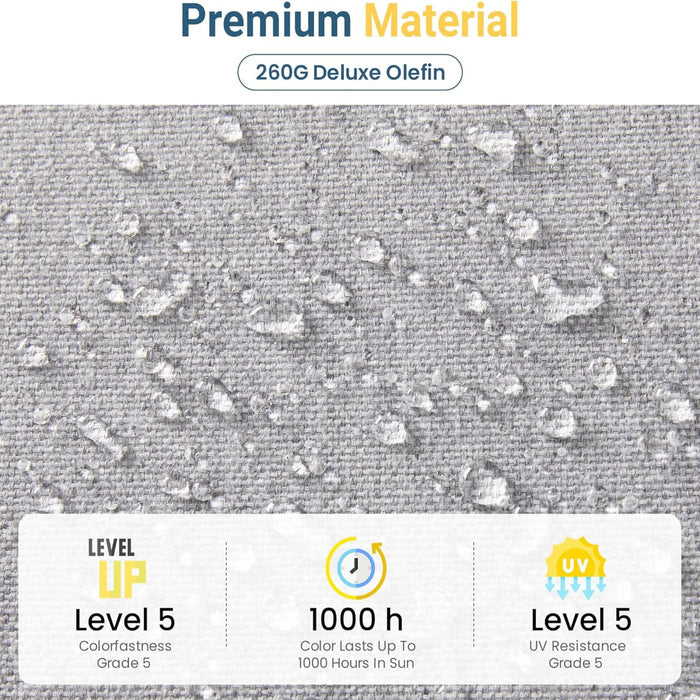 Outdoor Patio Set With All-Weather Thick Cushions