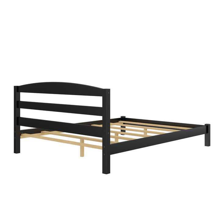 Leighton - Full Size Platform Bed, Low Profile Design - Black