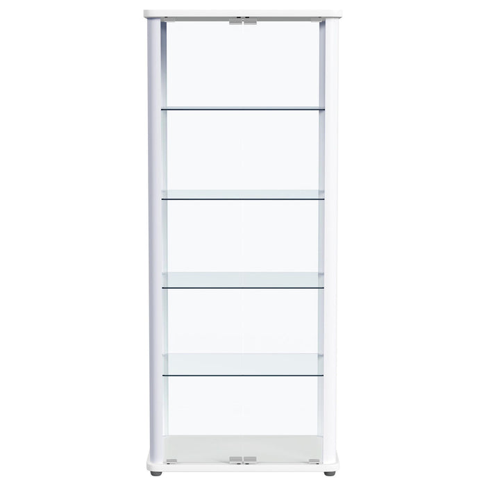 Nevra - 4 Shelf Display LED Curio Cabinet